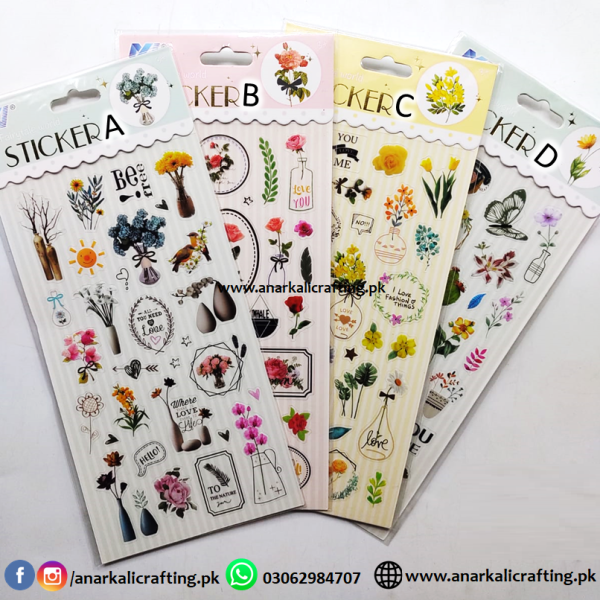 Floral Vinyl Stickers