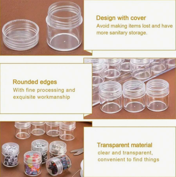 Acrylic Pots Small (6 pcs) - Image 2