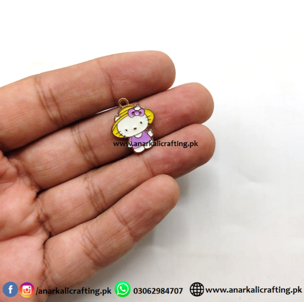 Enamel Charm Hello Kitty with Hat