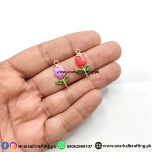 Enamel Charm Tulip