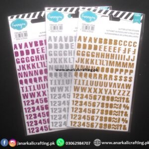Alphabet Sticker Sheet (Shimmery)
