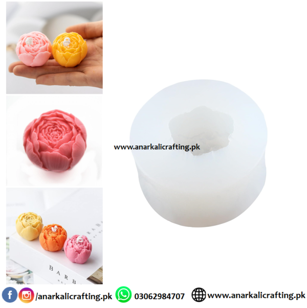 Candle Mold Rose Bud