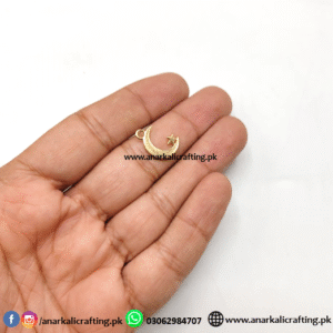 Golden Crescent Charm