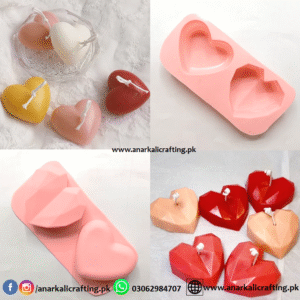 Candle Mold 3D Heart (2 in 1)