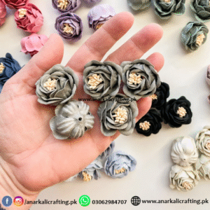 Korean Velvet Roses (Grey)