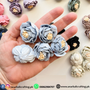 Korean Velvet Roses (Light Blue)
