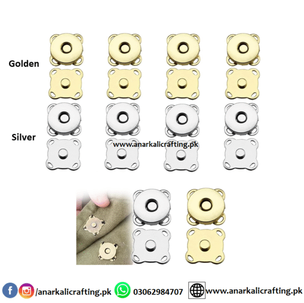 Magnetic Sew Buttons (4 Sets)
