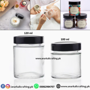 Glass Jar with Metal Lid (Imported)