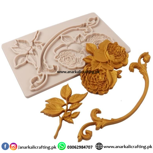 Motif/Border Mold J (For Clay, Fondant, Concrete)