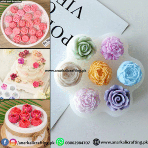 7 Cavity Flower Mold (for Candle, Clay, Fondant)