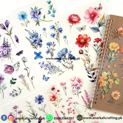 Floral Pet Stickers Set A