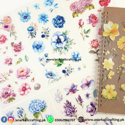 Floral Pet Stickers Set B