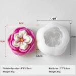 Candle Mold Gardenia Flower - Image 3