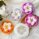 Candle Mold Gardenia Flower