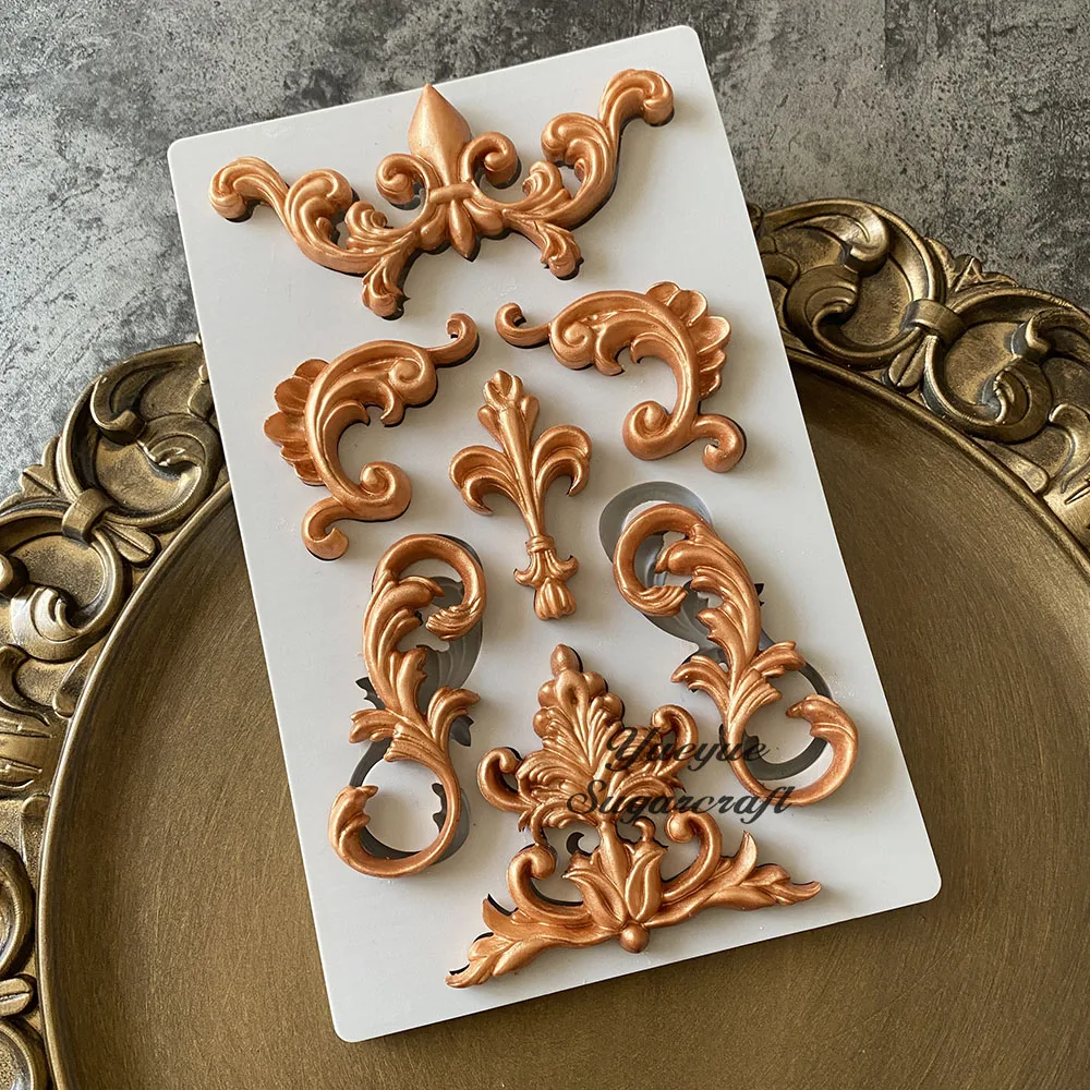 Motif Mold Motif/Border Mold K (For Clay, Fondant, Concrete) - Image 1
