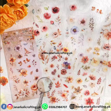 Floral Pet Stickers Set D