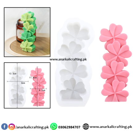 Candle Mold Clover Pillar