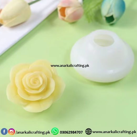 Candle rose mold - Anarkali Crafting