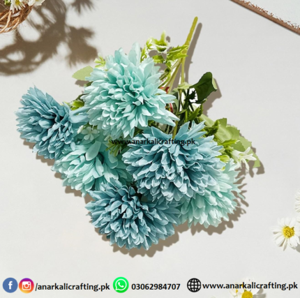 Bouquet Flower Bunch BF022 Turquoise & Blue