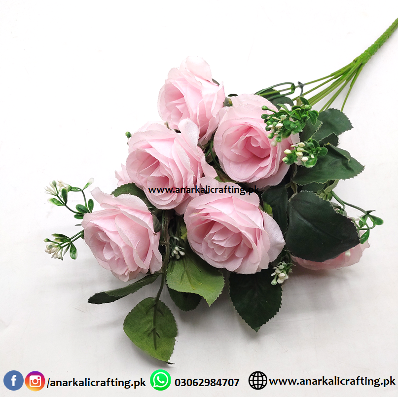Light Pink Bouquet Flower Bunch BF017 Light Pink - Image 1