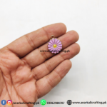 Enamel Charm Daisy Lilac