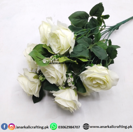 Bouquet Flower Bunch BF017 Peach (White)