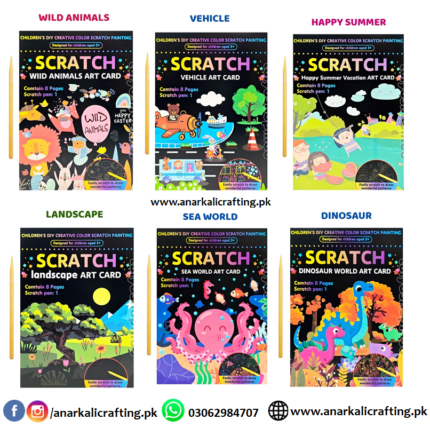 Scratch Art Pad with Theme