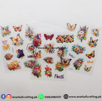 Floral Pet Stickers Set K
