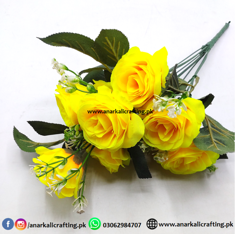 Yellow Rose - Anarkali Crafting