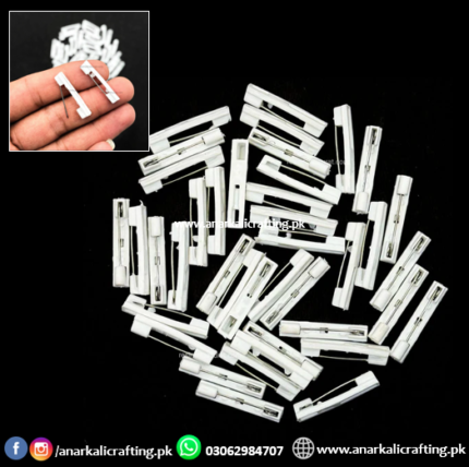 White Broch Pins (50pc)