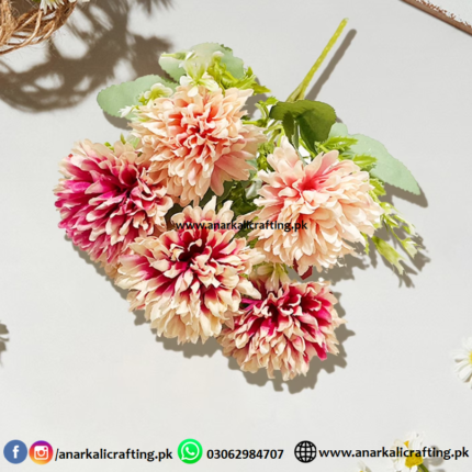 Bouquet Flower Bunch BF022 Peach & Pink