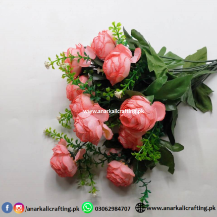 Bouquet Flower Bunch BF041 Peach