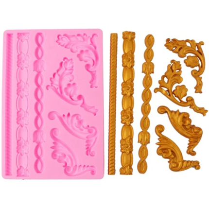 Motif/Border Mold P (For Clay, Fondant, Concrete)