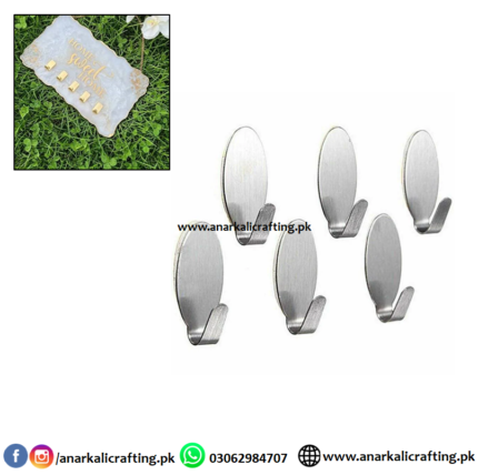 Key Hooks Stainless Steel Oval (6 pcs)